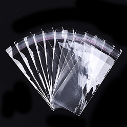 Clear OPP Cellophane Bags, Rectangle, Clear, 10.2x4cm, Unilateral Thickness: 0.035mm, Inner Measure: 7.8x4cm