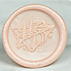 Персиковый Слойка Частицы сургуча, для ретро печать печать, восьмиугольник, розовые, размер бутылки: 40x34 мм, о 45шт / бутылка