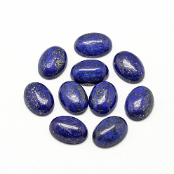 Lapislazuli Natürliche Lapislazuli Cabochons, gefärbt, ellipsenförmige, 40x30x7~8 mm