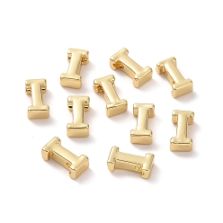 Letter I Brass Charms, Long-Lasting Plated, Letter, Letter.I, I: 8.5x3x3mm, Hole: 1.6mm