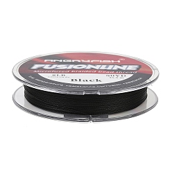 Черный 50 ярды angryfish fusionline pe microfused braided bead thread, круглые, чёрные, 0.15 мм, Предел прочности на растяжение: 6 фунт