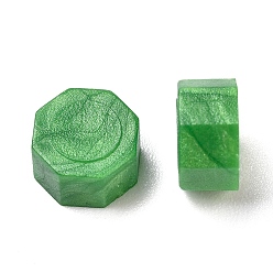 Sea Green Sealing Wax Particles, for Retro Seal Stamp, Octagon, Sea Green, 8.5x4.5mm, about 1500pcs/500g