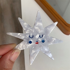 Звезда Ацетатные заколки для волос, для девочек детей, звезда, 76x74 мм
