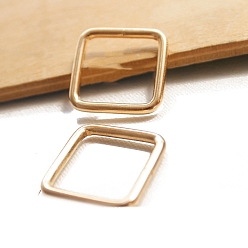Golden Square Alloy Webbing Belts Buckle for for Belt Bags DIY Accessories, Golden, 16x16x3mm