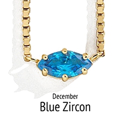 Dodger Blue Birthstone Style Cubin Zircon Horse Eye Pendant Necklace, with Golden Stainless Steel Box Chains, Dodger Blue, 15.75 inch(40cm)