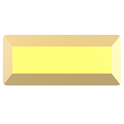 00030 262 Aurum Фантазийные кристаллы preciosa® maxima, чешский хрусталь, 435 26 212 багет, срыв твердой мозговой оболочки, 00030 262 аурум, 7x3 мм