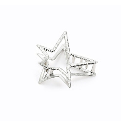 H132 silver pentagram Заколка для ванны в форме сердца с пятиконечной звездой - европейские и американские аксессуары для волос