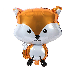 Fox Animal Theme Aluminum Balloon, for Party Festival Home Decorations, Fox Pattern, 650x480mm