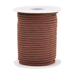 Сиена Нейлоновые нити, Миланские шнуры / витые шнуры, цвет охры, 3 мм, около 21.87 ярдов (20 м) / рулон