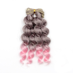 Colorful High Temperature Fiber Long Wavy Doll Wig Hair, for DIY Girl BJD Makings Accessories, Colorful, 150~1000mm