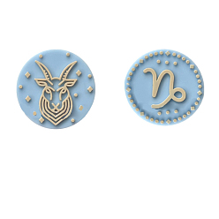 Capricorn Twelve Twelve Constellations Food Grade Eco-Friendly Silicone Focal Beads, Capricorn, 25mm