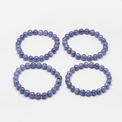 Tanzanite Round Natural Tanzanite Stretch Bracelets, Bead: 54mm