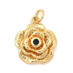 Синий Латунные микро проложить кубического циркония подвески, , долговечный, без кадмия и без свинца, реальный 18 k позолоченный, с целью перехода в кольце, синие, 17x14.5x6.5 мм, отверстие : 3.5 мм