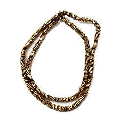 с Золотистым Покрытием Ромб немагнитная синтетический гематит бисер пряди, бисер нитей, с золотым покрытием, 3x3x1 мм, отверстие : 1 мм, около 345 шт / нитка, 16 дюйм