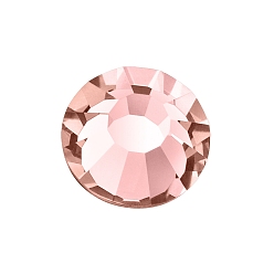 70030 Rose Peach Камни preciosa® crystal hotfix с плоской основой, чешский хрусталь, круглый(438 11 612 шатон роза вива 12 ®), 70030 розово-персиковый, ss 8 (2.3~2.5 мм)