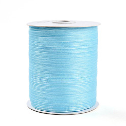 Светло-голубой Лентой из органзы, светло-голубой, 1/4 дюйм (6 мм), 500 ярдов / рулон (457.2 м / рулон)