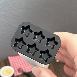 Star Alloy Cake Baking Mold, Micro Landscape Home Dollhouse Accessories, Pretending Prop Decorations, Star, 15x22x3mm