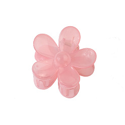Jelly pink Модные заколки для волос в виде когтей акулы с АБС-материалом и набором цветочного дизайна