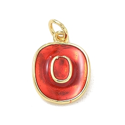 Red Brass Enamel Pendants, Cowboy Hat Charms, Rack Plating, Long-Lasting Plated, Cadmium Free & Lead Free, Real 18K Gold Plated, Red, 16.5x12.5x3.5mm, Hole: 3mm