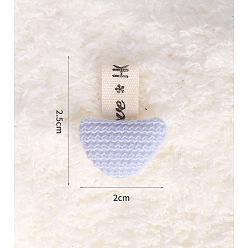 Lavande Cabochons en coton, triangle, pour les accessoires de cheveux bricolage, lavande, 25x20mm