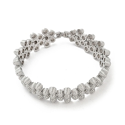 Платина Латунные браслеты для женщин, конус, долговечный, без кадмия и без свинца, стойки покрытие, платина, 3/4 дюйм (1.9 см)