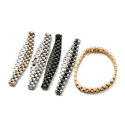 (52) Непрозрачная лаванда Ионное покрытие (ip) 304 браслет-цепочка из нержавеющей стали с толстыми звеньями, браслет-цепочка для часов для мужчин и женщин, разноцветные, 8-1/4 дюйм (21 см), 8x3.5 мм