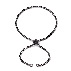 Черный Цвет Металла 304 изготовление браслетов-цепочек из нержавеющей стали, металлический черный , 10-1/8 дюйм (25.6 см)