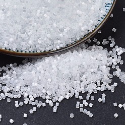 (DB0635) Хрустальный Шелково-атласный Бусины miyuki delica, цилиндр, японский бисер, 11/0, (дБ 0635) кристаллический шелковый атлас, 1.3x1.6 мм, отверстие : 0.8 мм, Около 2000 шт / 10 г