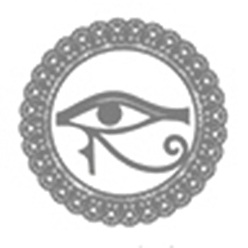 Eye of Ra Самоклеющиеся латунные наклейки, наклейки для скрапбукинга, для поделок из эпоксидной смолы, платина, глаз ра шаблон, 3.1x0.03 см