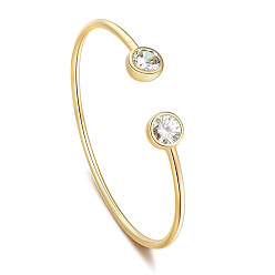 Золотой Стильный и универсальный женский браслет из циркония – простой, но элегантный дизайн