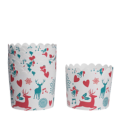 White Cupcake Paper Baking Cups, Greaseproof Muffin Liners Holders Baking Wrappers, White, 70x55mm, about 50pcs/set