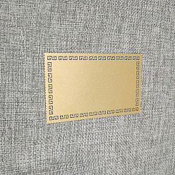 Gold Aluminum Blank Thermal Transfer Business Cards, Rectangle, Gold, 54x85x0.22mm