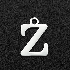 Letter Z 201 прелести нержавеющей стали, лазерная резка, буквы, цвет нержавеющей стали, letter.z, 12x8x1 мм, отверстие : 1.5 мм