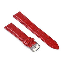 (52) Непрозрачная лаванда Кожа смотреть группы, с 201 пряжками из нержавеющей стали, регулируемые ремешки для часов, разноцветные, 8.7~12.4x1.9~2x0.5~0.6 см, 2 шт / комплект