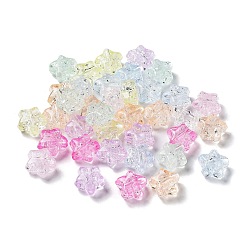 Mixed Color Transparent Acrylic Beads, Star, Mixed Color, 10x11x6mm, Hole: 2mm, about 1500pcs/500g
