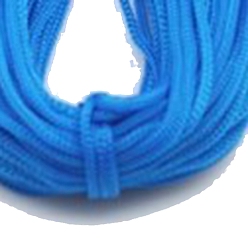 Dodger Blue Polyester Hollow Yarn for Crocheting, Ice Linen Silk Hand Knitting Light Body Yarn, Summer Sun Hat Yarn for DIY Cool Hat Shoes Bag Cushion, Dodger Blue, 1mm, about 54.68 Yards(50m)/Skein