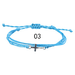3 Waterproof Wax Bracelet for Friendship, Couples and Beach Surfing Jewelry