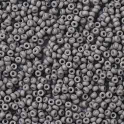 (RR2317) Matte Opaque Gray MIYUKI Round Rocailles Beads, Japanese Seed Beads, 15/0, (RR2317) Matte Opaque Gray, 1.5mm, Hole: 0.7mm, about 27777pcs/50g