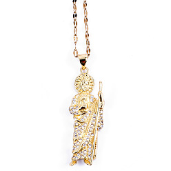 210868 Винтажное масляное медное позолоченное золотое ожерелье с кулоном «Мрачный жнец Иисус», ожерелье унисекс, дизайн воротника