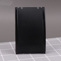 Black Plastic Slant Back Earring Display Stands, Rectangle Jewelry Rack for Earring, Necklace Showing, Black, 7x4x10.3cm