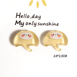 Jellyfish Симпатичные морские организмы серия смоляные кабошоны, поделки аксессуары для волос, медуза, 20x23 мм