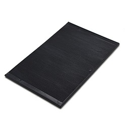 Black Jewelry Displays Black Plastic Base Board for Rhinestone Picking, 180x110x5mm, Board's gap size: 2.5~4.8mm