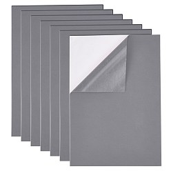 Gray Sponge EVA Sheet Foam Paper Sets, With Adhesive Back, Antiskid, Rectangle, Gray, 30x21x0.1cm