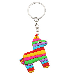 Лошадь Мультяшный пластиковый брелок из пвх, для мексиканского праздника украшения подарок брелок, образец лошади, 1 см