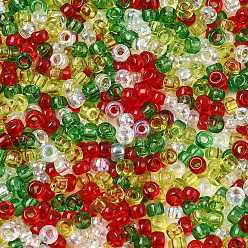 (52) Непрозрачная лаванда 4 цвета 8/0 рождественские круглые бисерные бусины Miyuki, прозрачный, рр140 и рр143 и рр145 и рр250, разноцветные, 8/0, 3 мм, отверстие : 1 мм, Около 2111~2277 шт / 50 г