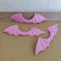 Pearl Pink Bat Wings, Halloween Sew on Fluffy Ornament Accessories, DIY Sewing Craft Decoration, Pearl Pink, 145x38mm