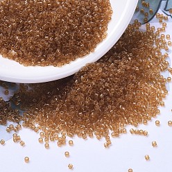 (DB1101) Прозрачные Ноготки Бусины miyuki delica, цилиндр, японский бисер, 11/0, (дБ 1101) прозрачный календулы, 1.3x1.6 мм, отверстие : 0.8 мм, Около 2000 шт / 10 г