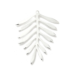 Посеребрённый Латунные подвески, без свинца и без кадмия, лист, 925 серебро покрытием, 31.5x25x1.5 мм, отверстие : 1 мм
