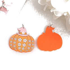 Цветок Хэллоуин акриловые подвески, цветок, 38x37 мм