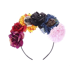 Colorful Halloween Theme Cloth Hair Bands, Rose, Colorful, 150x120mm